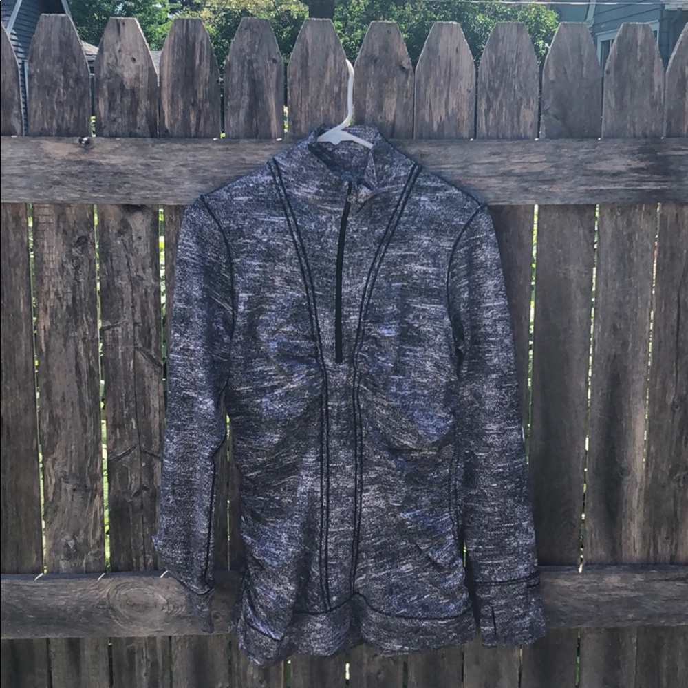 Lululemon pullover ruching 1/2 zip up
